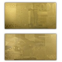 Золотая Банкнота 500 EURO